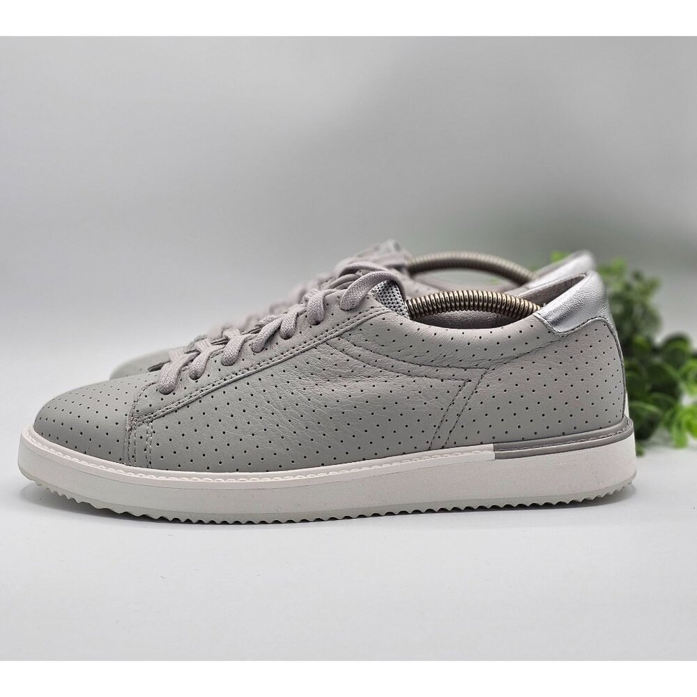 Hush Puppies Sabine Sneakers Womens 10 Vapor Gray Perforated Leather HW06591-050 - Picture 3 of 11